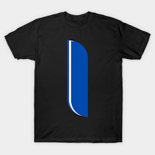 I - Letter A to Z Text Collection Blue Colour T-Shirt